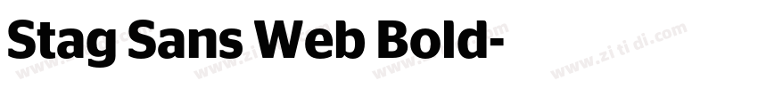 Stag Sans Web Bold字体转换